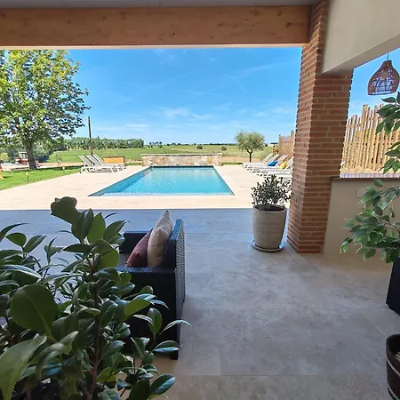 Domaine De Vizols-gite 4 Etoiles Piscine 15p Prázdninový dům Garrigues (Tarn)